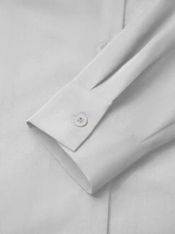 JFN Cotton & Linen Loose Plain Shirt Collar Casual Blouse -Shinee Style Shop 23a7706693802479ceebaf113a2ad414