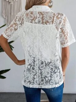 Shawl Collar Elegant Lace Kimono -Shinee Style Shop 326a24f9c9d8729b359d791508b0da86