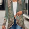 Others Loose Casual Knitted Kimono