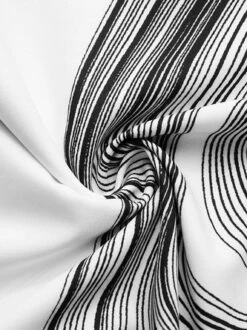 Casual Shirt Collar Loose Abstract Stripes Blouse -Shinee Style Shop 413daf4f73ebb67c4cb6a7c99772ea60