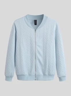 Casual Zipper Plain Loose Bomber Jacket 27 Casual Zipper Plain Loose Bomber Jacket -Shinee Style Shop 4df93362be45714c1613b3500e834de5