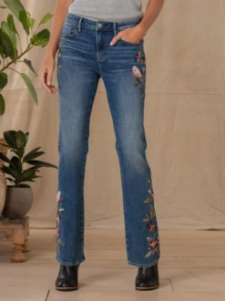 Casual Loose Floral Denim Jeans -Shinee Style Shop 4ec0d02ba6088dcd89b8d065778a958f