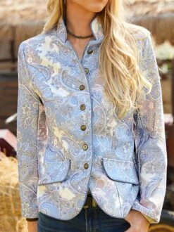Regular Fit Paisley Boho Blazer 12 Regular Fit Paisley Boho Blazer -Shinee Style Shop 4f5b5366a9526bc893bf3ab882079697