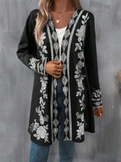 Jersey Cross Neck Casual Loose Kimono -Shinee Style Shop 50460f96f4452558f9d6ae35415c7707