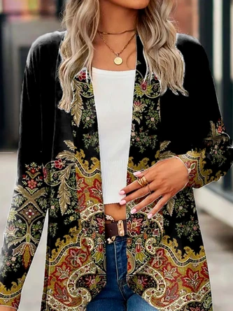 Casual Ethnic Print Kimono 4 Casual Ethnic Print Kimono - Image 2