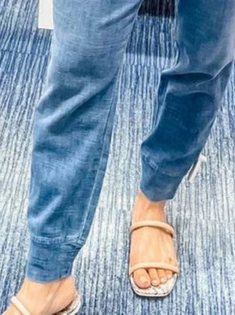 Casual Denim Drawstring Jeans 5 Casual Denim Drawstring Jeans - Image 3