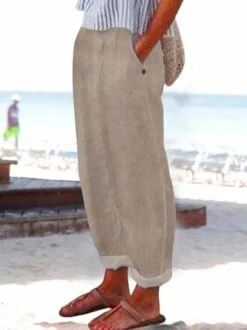 Women's Loose Casual Baggy Long Pant With Pockets -Shinee Style Shop 6af619fba3bc915d850b3eaaaf9a1210