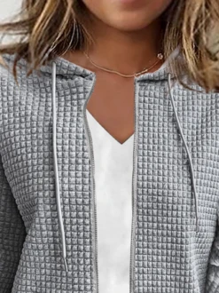 Hoodie Zipper Plain Casual Jacket -Shinee Style Shop 71731ae30eb6ddbf799ccc4f269c2a28