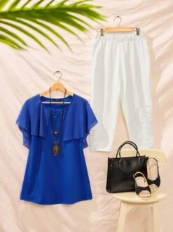 JFN Round Neck Regular Fit Casual Vacation Short Sleeve Top -Shinee Style Shop 75f9ec5f3810cc8b4504cec38185e3f6