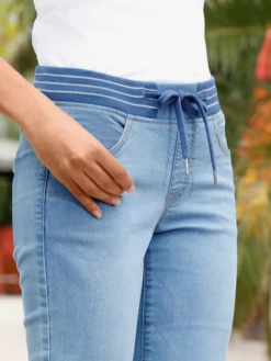 Loose Plain Denim Casual Jeans -Shinee Style Shop 814906dcb05e579f090fac8935c58c33