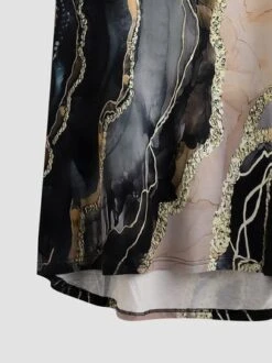 JFN Round Neck Marbling Casual Tunic T-Shirt -Shinee Style Shop 8d90495853c17be66aee14b900bd8a59