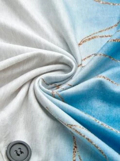 Gradient Tulip-shaped Hem Button Loose Tunic T-shirt -Shinee Style Shop 974b60debd929d449386d75651414d1a