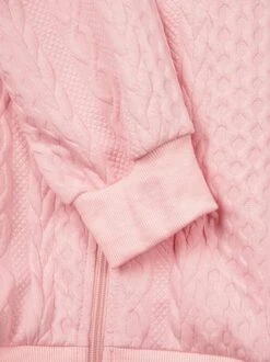 Loose Knit Hooded Jacket In Textured Fabric -Shinee Style Shop 9c5e3b7ad59945e49b6419fd5ff50ef1