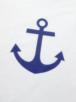 Sea Casual V Neck Anchor T-Shirt -Shinee Style Shop a4cda19b243c0a17b9428ce5560a0aa2