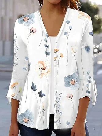 Casual Floral Printed Loose Kimono 3 Casual Floral Printed Loose Kimono