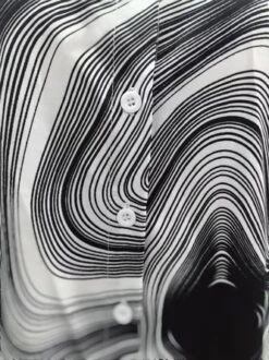 Casual Shirt Collar Loose Abstract Stripes Blouse -Shinee Style Shop ba210f39d3505c5d72d97421872d5f36