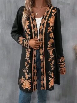Jersey Cross Neck Casual Loose Kimono -Shinee Style Shop e3694b2ab64377b871aa30b500a5923b
