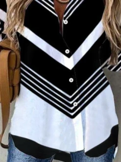 JFN Collar Colorblock Casual Shirt -Shinee Style Shop f0c70d952d620dddfa689ec9ea4b29ad