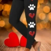 Casual Heart Regular Fit Leggings