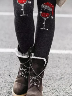 Women's Thick Warm Leggings Cute Christmas Hat Printed 7 Women's Thick Warm Leggings Cute Christmas Hat Printed -Shinee Style Shop 11473722246d89b65e2f223f3ea21de7