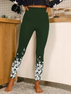 JFN Women High Waist Floral Ombre Butt Lifting Black Leggings -Shinee Style Shop 2e7cd79c1a71b7b97d3ece0dceb2ebe9