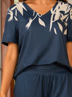 V Neck Floral Business Casual Two-Piece Set -Shinee Style Shop 3cf21c4303d8ed7c13b2ca94ba2f926e