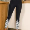 JFN Women High Waist Floral Ombre Butt Lifting Black Leggings -Shinee Style Shop 6dfc54b08f20fd57dc9c1268bd0a0e11