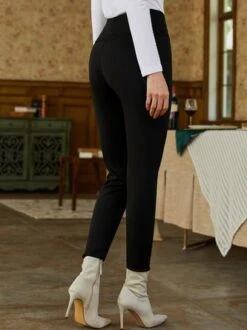 JFN Casual Plain Autumn Natural Tight Long Medium Elastic Leggings -Shinee Style Shop 70c81bc0cf175db5a8b674450532120b 1