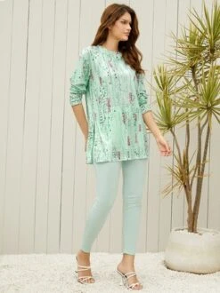 Loose Crew Neck Casual Abstract Two-Piece Set -Shinee Style Shop 7333f9f69cc9cfef38a2601452a3df00