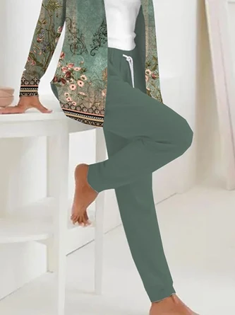 Loose Floral Casual Two-Piece Set 5 Loose Floral Casual Two-Piece Set - Image 3