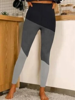 JFN Color Block Casual Leggings