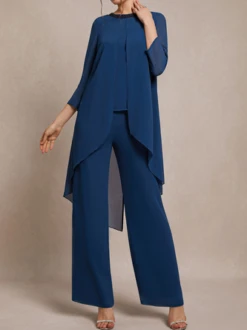 Loose Chiffon Plain Elegant Two-Piece Set -Shinee Style Shop 9e9c4fb5776c9b58033d80c91468eaa4