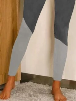 JFN Color Block Casual Leggings -Shinee Style Shop bb12a19fc14492f62e732c53ec9f4907