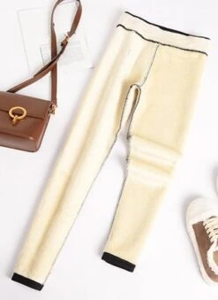 Casual Fleece Lined Leggings Leggings High Waist Athletic Leggings Tummy Control Stretch Workout Yoga Leggings -Shinee Style Shop c37507590014810bdae4ddd5f87ae410