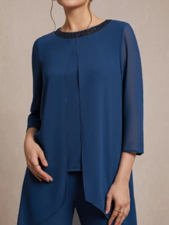 Loose Chiffon Plain Elegant Two-Piece Set -Shinee Style Shop c3fb6a4ed841c0713bb90f3b10b38de7