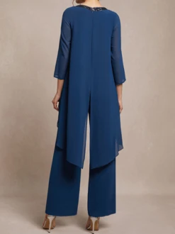 Loose Chiffon Plain Elegant Two-Piece Set -Shinee Style Shop c93fd317a91179dbefd67391af5630c7