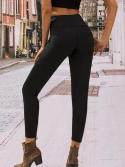 JFN Casual Plain Autumn Natural Tight Long Medium Elastic Leggings -Shinee Style Shop d75528f716c1174c16e340ecf8c4d70b