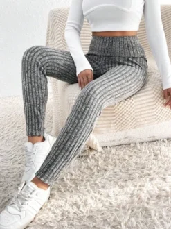 Plain Tight Casual Leggings