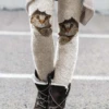 Women Thick Leggings Cat Elastic Waist Printed Casual Pants -Shinee Style Shop f7a1048cd39b3c57c9840800316101e7